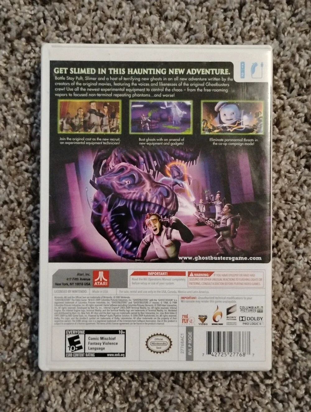 Ghostbusters: The Video Game (Nintendo Wii) - Complete CIB w/ Manual & Case